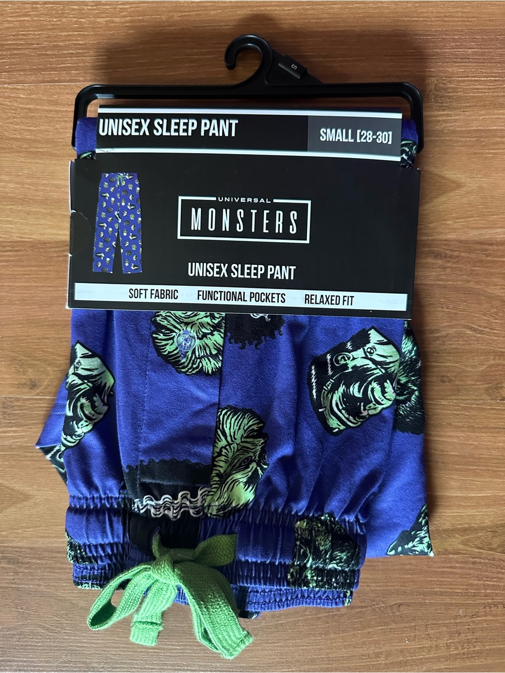 Universal Bioworld Purple Sleep Pants with Green Monster Faces
